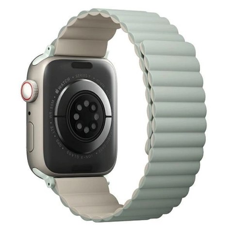 Pasek Uniq Revix na Apple Watch 1/2/3/4/5/6/7/8/SE/SE2/Ultra 42/44/45/49mm - szałwiowo-beżowy Pasek Uniq Revix na Apple Watch 1/2/3/4/5/6/7/8/SE/SE2/Ultra 42/44/45/49mm - szałwiowo-beżowy