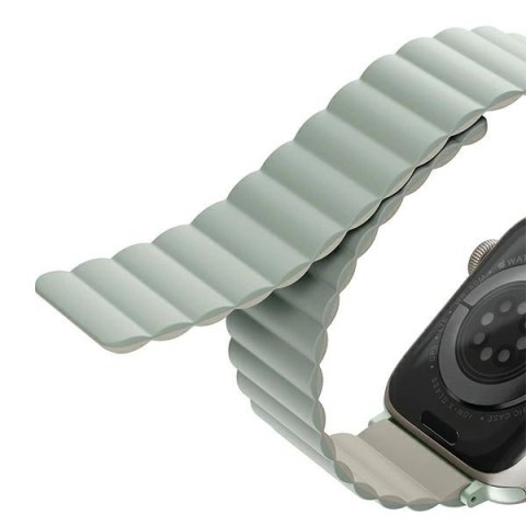 Pasek Uniq Revix na Apple Watch 1/2/3/4/5/6/7/8/SE/SE2/Ultra 42/44/45/49mm - szałwiowo-beżowy Pasek Uniq Revix na Apple Watch 1/2/3/4/5/6/7/8/SE/SE2/Ultra 42/44/45/49mm - szałwiowo-beżowy