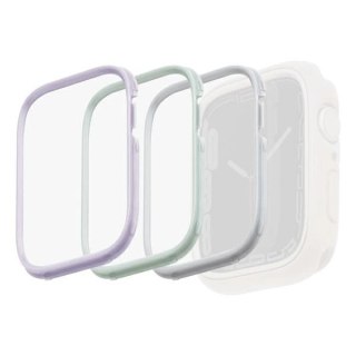 Ramka do etui Uniq Moduo 3w1 na Apple Watch 4/5/6/7/8/SE/SE2 40/41mm - szałwiowa, liliowa, biała