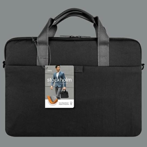 Torba UNIQ Stockholm na laptopa 16" - czarna