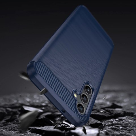 Carbon Case etui Samsung Galaxy A14 5G elastyczny silikonowy karbonowy pokrowiec niebieskie Carbon Case etui Samsung Galaxy A14 5G elastyczny silikonowy karbonowy pokrowiec niebieskie