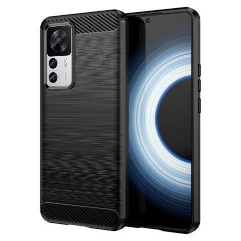 Carbon Case etui Xiaomi 12T Pro / Xiaomi 12T elastyczny silikonowy karbonowy pokrowiec czarne Carbon Case etui Xiaomi 12T Pro / Xiaomi 12T elastyczny silikonowy karbonowy pokrowiec czarne