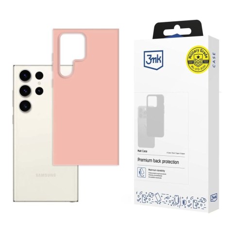 Etui 3mk Matt Case na Samsung Galaxy S23 Ultra - różowe Etui 3mk Matt Case na Samsung Galaxy S23 Ultra - różowe
