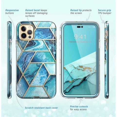 Etui Supcase Cosmo na iPhone 14 Pro Max - niebieskie Etui Supcase Cosmo na iPhone 14 Pro Max - niebieskie