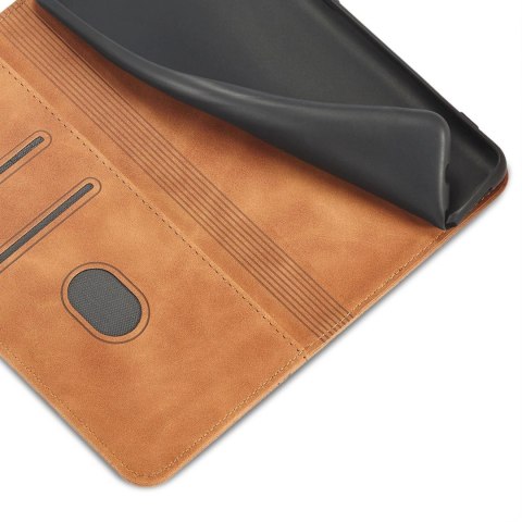 Magnet Fancy Case etui Samsung Galaxy S23 Ultra pokrowiec z klapką portfel podstawka brązowe Magnet Fancy Case etui Samsung Galaxy S23 Ultra pokrowiec z klapką portfel podstawka brązowe