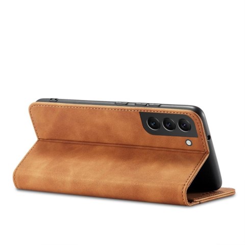 Magnet Fancy Case etui Samsung Galaxy S23 Ultra pokrowiec z klapką portfel podstawka brązowe Magnet Fancy Case etui Samsung Galaxy S23 Ultra pokrowiec z klapką portfel podstawka brązowe