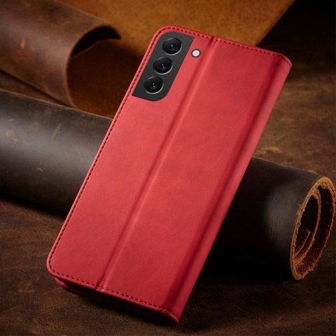 Magnet Fancy Case etui Samsung Galaxy S23 pokrowiec z klapką portfel podstawka czerwone Magnet Fancy Case etui Samsung Galaxy S23 pokrowiec z klapką portfel podstawka czerwone