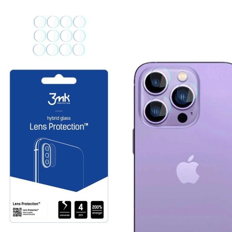 Szkło na aparat 3mk Lens Protection™ hybrydowe na iPhone 14 Pro / iPhone 14 Pro Max Szkło na aparat 3mk Lens Protection™ hybrydowe na iPhone 14 Pro / iPhone 14 Pro Max