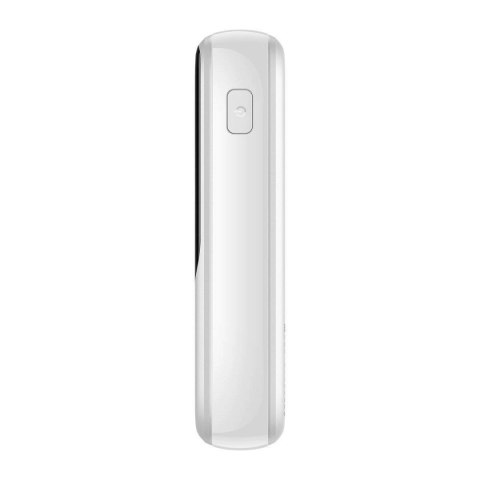 Baseus Qpow Digital Display powerbank z szybkim ładowaniem 10000mAh 20W QC/PD/SCP/FCP z wbudowanym kablem Lightning biały Baseus Qpow Digital Display powerbank z szybkim ładowaniem 10000mAh 20W QC/PD/SCP/FCP z wbudowanym kablem Lightning biały