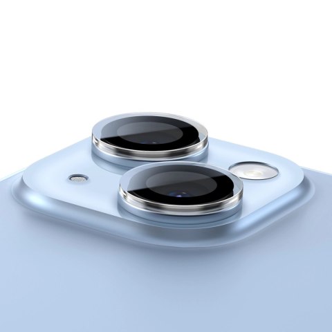 Baseus szkło hartowane na soczewki aparatu iPhone 14 / iPhone 14 Plus przezroczyste + zestaw czyszczący Baseus szkło hartowane na soczewki aparatu iPhone 14 / iPhone 14 Plus przezroczyste + zestaw czyszczący