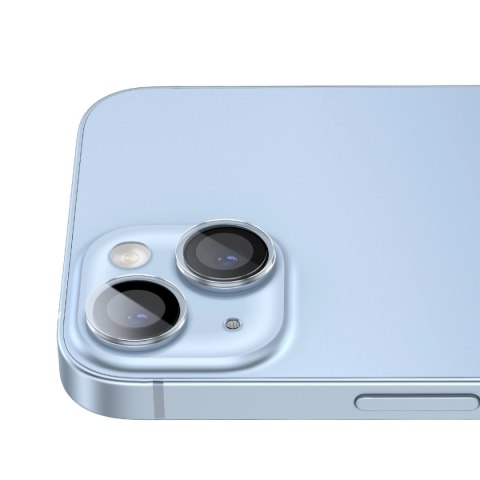 Baseus szkło hartowane na soczewki aparatu iPhone 14 / iPhone 14 Plus przezroczyste + zestaw czyszczący Baseus szkło hartowane na soczewki aparatu iPhone 14 / iPhone 14 Plus przezroczyste + zestaw czyszczący
