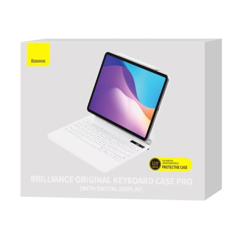 Etui magnetyczne z klawiaturą do iPad Pro 12.9'' Baseus Brilliance - białe