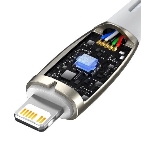 Kabel Baseus CADH000002 Lightning - USB-C PD 20W 480Mb/s 1m - biały Kabel Baseus CADH000002 Lightning - USB-C PD 20W 480Mb/s 1m - biały