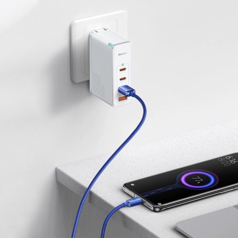 Baseus Crystal Shine Series kabel przewód USB do szybkiego ładowania i transferu danych USB Typ A - USB Typ C 100W 2m niebieski Baseus Crystal Shine Series kabel przewód USB do szybkiego ładowania i transferu danych USB Typ A - USB Typ C 100W 2m niebieski