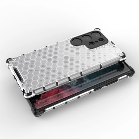 Honeycomb etui do Samsung Galaxy S23 Ultra pancerny hybrydowy pokrowiec niebieskie Honeycomb etui do Samsung Galaxy S23 Ultra pancerny hybrydowy pokrowiec niebieskie