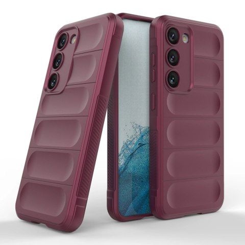Magic Shield Case etui do Samsung Galaxy S23+ elastyczny pancerny pokrowiec burgundowe Magic Shield Case etui do Samsung Galaxy S23+ elastyczny pancerny pokrowiec burgundowe
