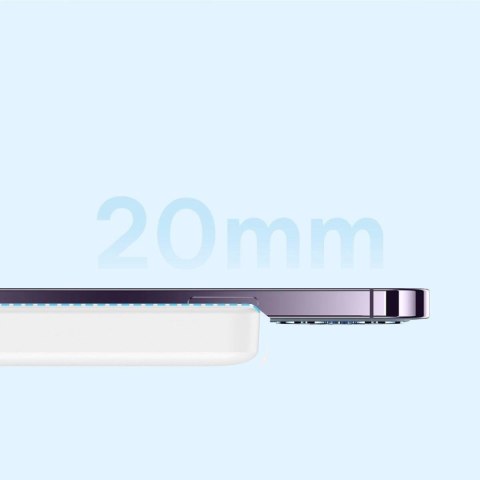 Powerbank Baseus Magnetic Mini 10000mAh USB-C PD 20W / MagSafe 15W - biały + kabel USB-C Powerbank Baseus Magnetic Mini 10000mAh USB-C PD 20W / MagSafe 15W - biały + kabel USB-C