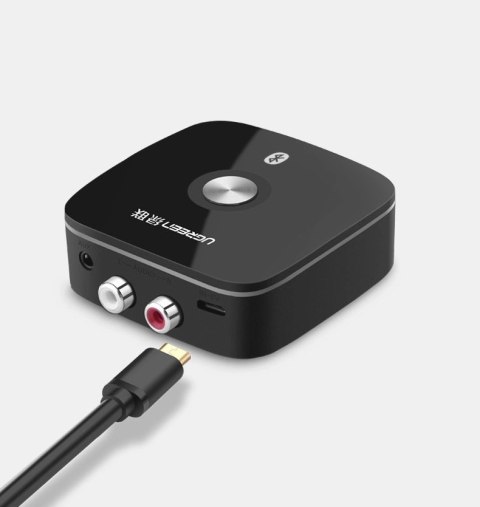 Ugreen adapter odbiornik Bluetooth 5.1 aptX 2RCA / 3,5 mm mini jack czarny (40759) Ugreen adapter odbiornik Bluetooth 5.1 aptX 2RCA / 3,5 mm mini jack czarny (40759)