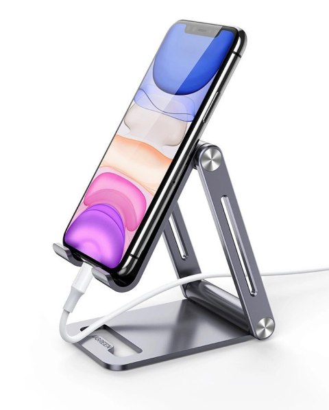Ugreen metalowa aluminiowa składana podstawka na telefon tablet szary (LP263 80708) Ugreen metalowa aluminiowa składana podstawka na telefon tablet szary (LP263 80708)
