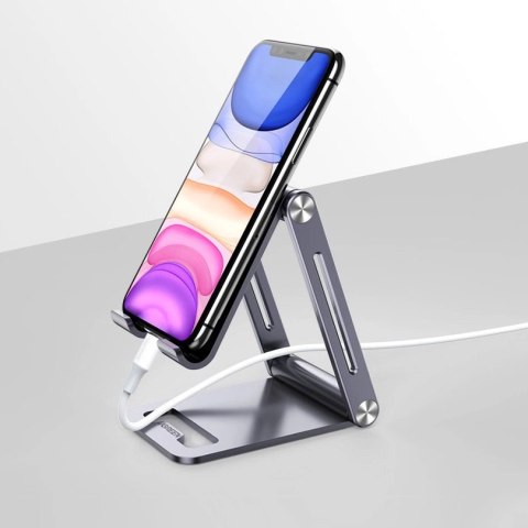 Ugreen metalowa aluminiowa składana podstawka na telefon tablet szary (LP263 80708) Ugreen metalowa aluminiowa składana podstawka na telefon tablet szary (LP263 80708)