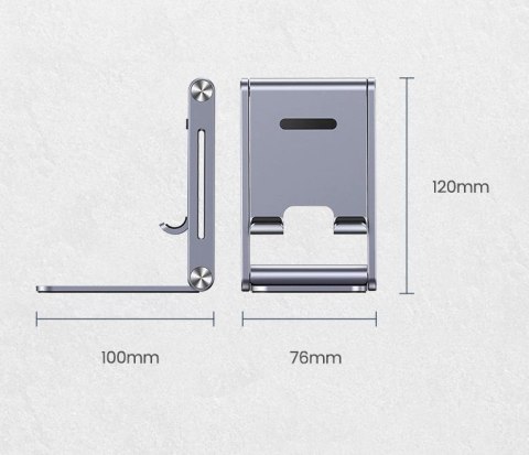 Ugreen metalowa aluminiowa składana podstawka na telefon tablet szary (LP263 80708) Ugreen metalowa aluminiowa składana podstawka na telefon tablet szary (LP263 80708)