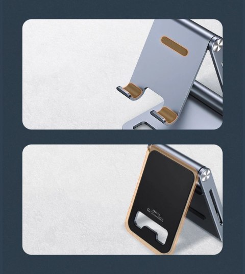 Ugreen metalowa aluminiowa składana podstawka na telefon tablet szary (LP263 80708) Ugreen metalowa aluminiowa składana podstawka na telefon tablet szary (LP263 80708)