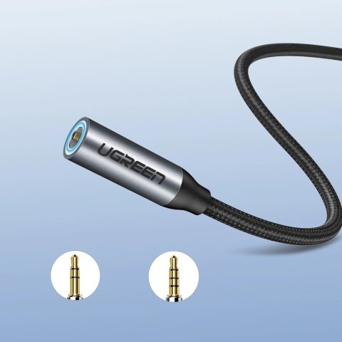 Ugreen przejściówka do słuchawek z 3,5 mm mini jack na USB Typ C 10 cm szary (30632) Ugreen przejściówka do słuchawek z 3,5 mm mini jack na USB Typ C 10 cm szary (30632)