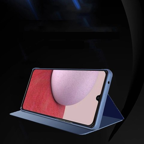 Clear View Case etui do Samsung Galaxy A14 pokrowiec z klapką niebieskie