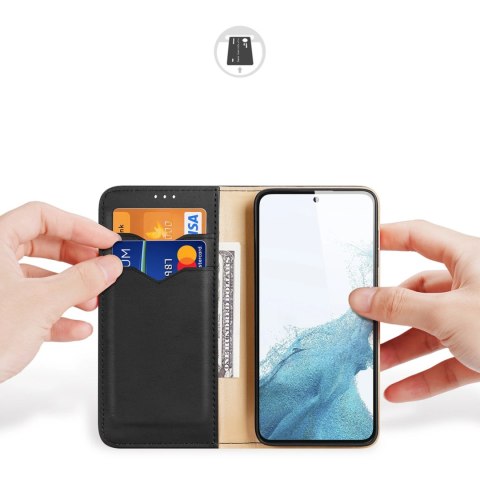 Dux Ducis Hivo etui Samsung Galaxy S23+ pokrowiec z klapką portfel podstawka blokada RFID czarne Dux Ducis Hivo etui Samsung Galaxy S23+ pokrowiec z klapką portfel podstawka blokada RFID czarne