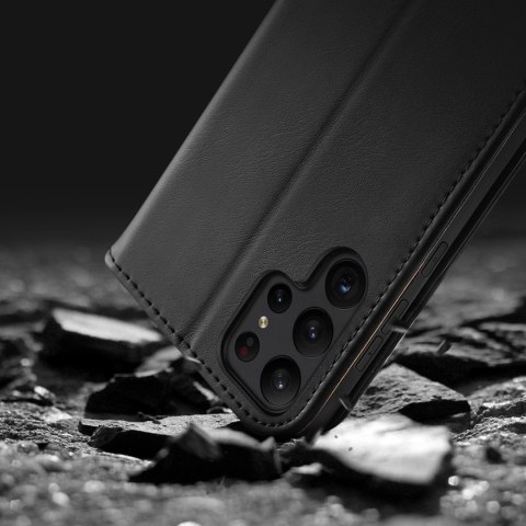 Dux Ducis Hivo etui Samsung Galaxy S23+ pokrowiec z klapką portfel podstawka blokada RFID czarne Dux Ducis Hivo etui Samsung Galaxy S23+ pokrowiec z klapką portfel podstawka blokada RFID czarne