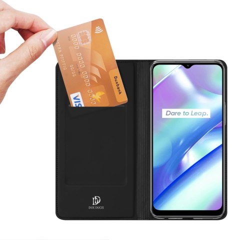 Dux Ducis Skin Pro etui Realme C33 pokrowiec z klapką portfel na kartę podstawka czarne Dux Ducis Skin Pro etui Realme C33 pokrowiec z klapką portfel na kartę podstawka czarne