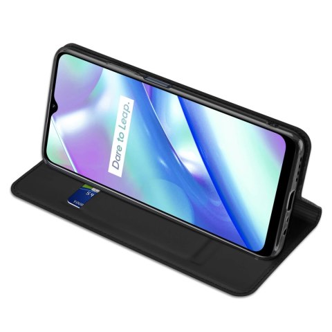 Dux Ducis Skin Pro etui Realme C33 pokrowiec z klapką portfel na kartę podstawka czarne Dux Ducis Skin Pro etui Realme C33 pokrowiec z klapką portfel na kartę podstawka czarne