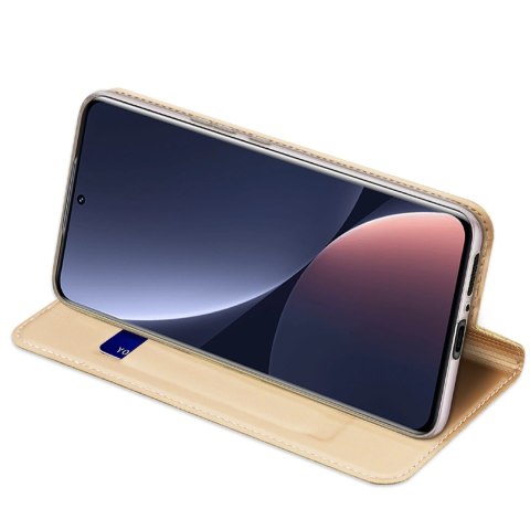 Dux Ducis Skin Pro etui Xiaomi 13 Pro pokrowiec z klapką portfel na kartę podstawka złote Dux Ducis Skin Pro etui Xiaomi 13 Pro pokrowiec z klapką portfel na kartę podstawka złote