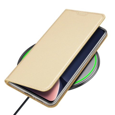 Dux Ducis Skin Pro etui Xiaomi 13 Pro pokrowiec z klapką portfel na kartę podstawka złote Dux Ducis Skin Pro etui Xiaomi 13 Pro pokrowiec z klapką portfel na kartę podstawka złote
