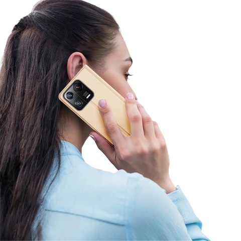 Dux Ducis Skin Pro etui Xiaomi 13 Pro pokrowiec z klapką portfel na kartę podstawka złote Dux Ducis Skin Pro etui Xiaomi 13 Pro pokrowiec z klapką portfel na kartę podstawka złote