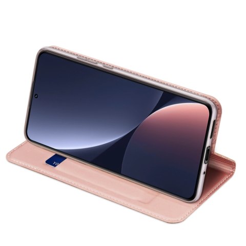 Dux Ducis Skin Pro etui Xiaomi 13 pokrowiec z klapką portfel na kartę podstawka różowe Dux Ducis Skin Pro etui Xiaomi 13 pokrowiec z klapką portfel na kartę podstawka różowe