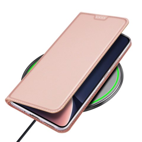 Dux Ducis Skin Pro etui Xiaomi 13 pokrowiec z klapką portfel na kartę podstawka różowe Dux Ducis Skin Pro etui Xiaomi 13 pokrowiec z klapką portfel na kartę podstawka różowe