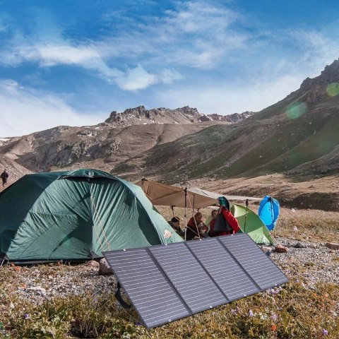 Ładowarka Choetech SC010 solarna turystyczna składana 160W - czarna Ładowarka Choetech SC010 solarna turystyczna składana 160W - czarna