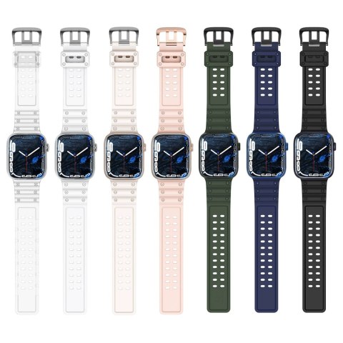 Strap Triple Protection pasek Apple Watch Ultra, SE, 9 ,8, 7, 6, 5, 4, 3, 2, 1 (49, 45, 44, 42 mm) opaska bransoleta czarny Strap Triple Protection pasek Apple Watch Ultra, SE, 9 ,8, 7, 6, 5, 4, 3, 2, 1 (49, 45, 44, 42 mm) opaska bransoleta czarny