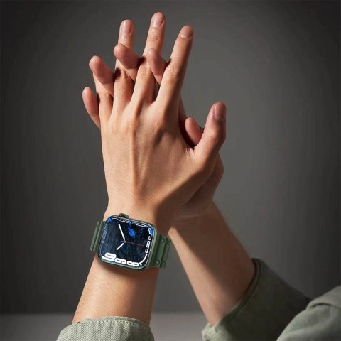 Strap Triple Protection pasek Apple Watch Ultra, SE, 9 ,8, 7, 6, 5, 4, 3, 2, 1 (49, 45, 44, 42 mm) opaska bransoleta czarny Strap Triple Protection pasek Apple Watch Ultra, SE, 9 ,8, 7, 6, 5, 4, 3, 2, 1 (49, 45, 44, 42 mm) opaska bransoleta czarny