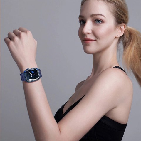 Strap Triple Protection pasek Apple Watch Ultra, SE, 9 ,8, 7, 6, 5, 4, 3, 2, 1 (49, 45, 44, 42 mm) opaska bransoleta czarny Strap Triple Protection pasek Apple Watch Ultra, SE, 9 ,8, 7, 6, 5, 4, 3, 2, 1 (49, 45, 44, 42 mm) opaska bransoleta czarny