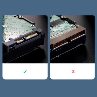 Adapter SATA Ugreen CM257 do dysku 2.5'' / 3.5'' USB-A 5Gb/s - czarny