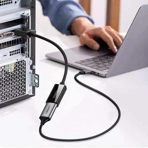 Adapter Ugreen MM137 40363 DisplayPort (męski) do HDMI (żeński) 4K / 1080p - czarny Adapter Ugreen MM137 40363 DisplayPort (męski) do HDMI (żeński) 4K / 1080p - czarny