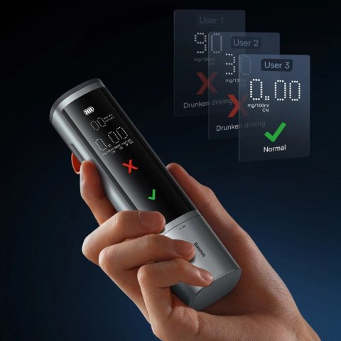 Baseus SafeJourney Pro Series alkomat 470mAh szary