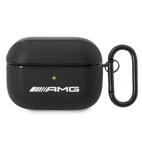 Etui AMG Leather Big Logo na AirPods Pro - czarne Etui AMG Leather Big Logo na AirPods Pro - czarne
