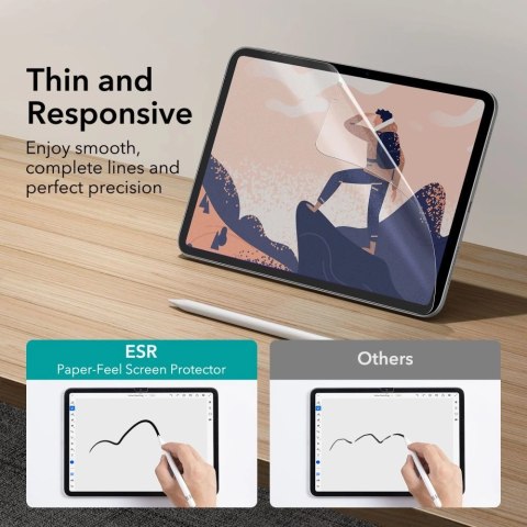 Folia ochronna ESR Paper Feel na iPad 10.9'' 2022 - matowa 2 szt. Folia ochronna ESR Paper Feel na iPad 10.9'' 2022 - matowa 2 szt.