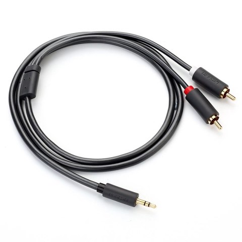 Kabel Ugreen AV102 10511 3,5 mm mini jack (męski) / 2RCA (męski) 1.5m - szary Kabel Ugreen AV102 10511 3,5 mm mini jack (męski) / 2RCA (męski) 1.5m - szary