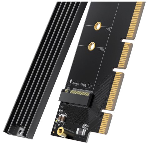 Karta rozszerzeń Ugreen CM465 PCIe 4.0 x4 do M.2 NVMe M-Key - czarna Karta rozszerzeń Ugreen CM465 PCIe 4.0 x4 do M.2 NVMe M-Key - czarna