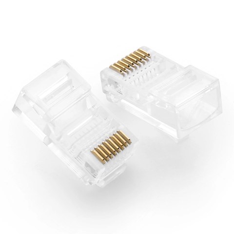 Ugreen 100x wtyk końcówka RJ45 8P8C (UTP Cat. 5 / Cat. 5e) przezroczysty (NW110) Ugreen 100x wtyk końcówka RJ45 8P8C (UTP Cat. 5 / Cat. 5e) przezroczysty (NW110)