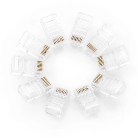 Ugreen 100x wtyk końcówka RJ45 8P8C (UTP Cat. 5 / Cat. 5e) przezroczysty (NW110) Ugreen 100x wtyk końcówka RJ45 8P8C (UTP Cat. 5 / Cat. 5e) przezroczysty (NW110)